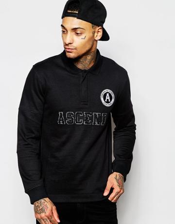 Ascend Word Rugby - Black