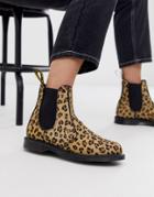 Dr Martens Flora Chelsea Boots In Leopard - Multi