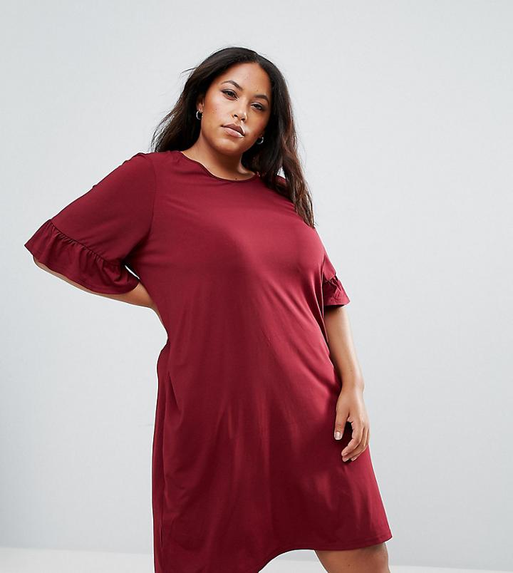 Junarose Smock Dress With Fluted Sleeve