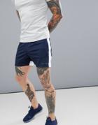 Asos 4505 Shorts With Cut & Sew In Navy - Navy