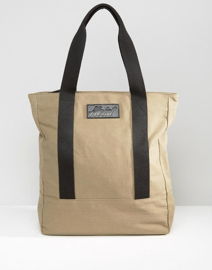 Heist Tote Canvas Bag - Tan