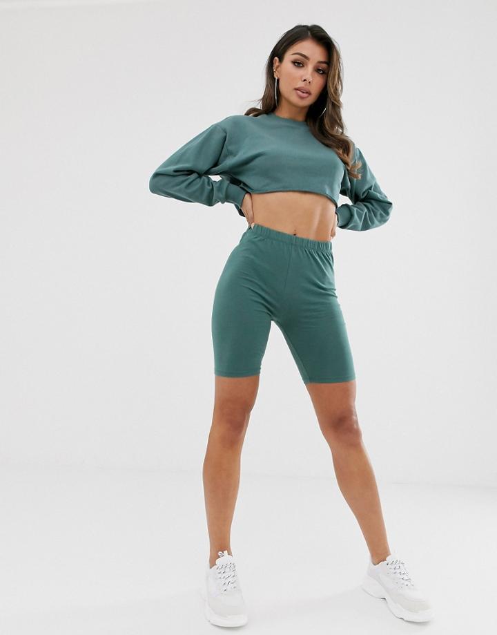 Asos Design Two-piece Legging Short-blue