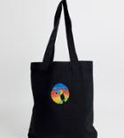 We Are Hairy People Organic Cotton Tote Bag With Hand Painted Toucan - Black
