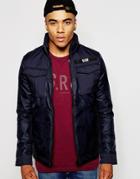 G-star Overshirt Jacket Daven Myrow Padded Nylon - Blue