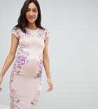 Bluebelle Maternity Bodycon Floral Dress - Multi