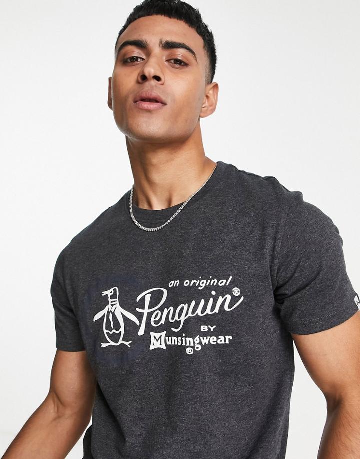 Original Penguin Printed T-shirt-gray