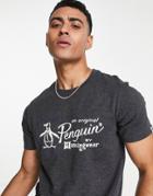 Original Penguin Printed T-shirt-gray
