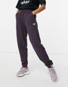 Adidas Originals Logo Ryv Sweatpants In Dark Purple