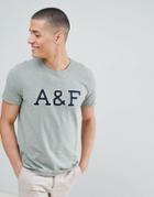 Abercrombie & Fitch Legacy Print Logo T-shirt In Green - Green