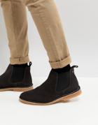 Jack & Jones Suede Chelsea Boot - Black