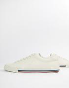 Fred Perry Underpsin Leather Sneakers In White - White