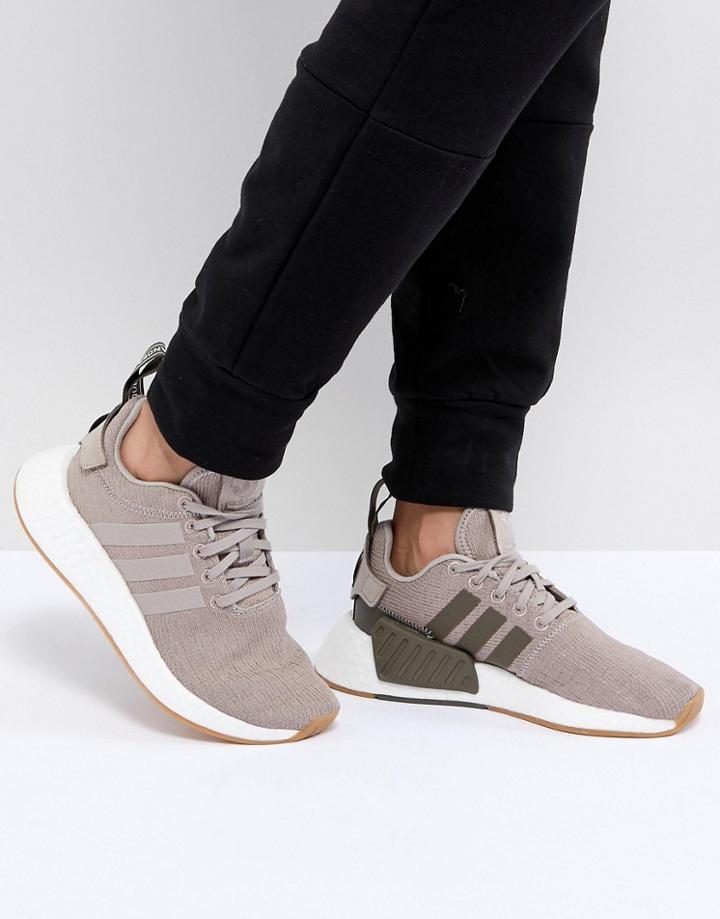 Adidas Originals Nmd R2 Sneakers In Beige - Beige