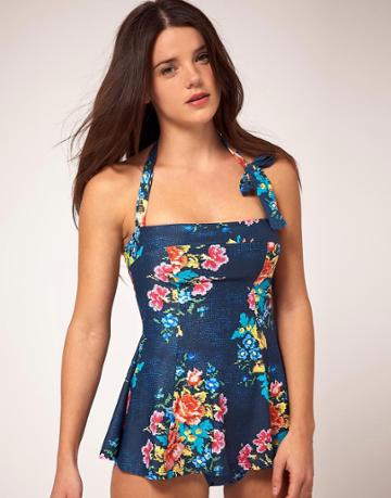 Red Or Dead Dora Tankini - Navy