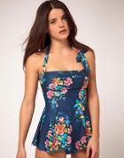 Red Or Dead Dora Tankini - Navy