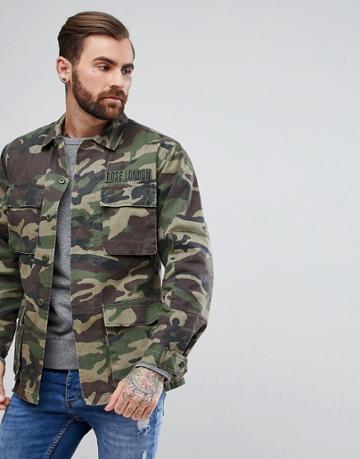 Rose London Camo Jacket - Green