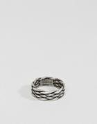 Steve Madden Woven Ring - Silver