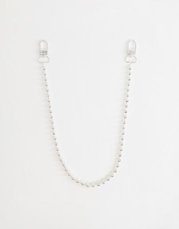 Chained & Able Ball Jean Chain In Silver - Silver