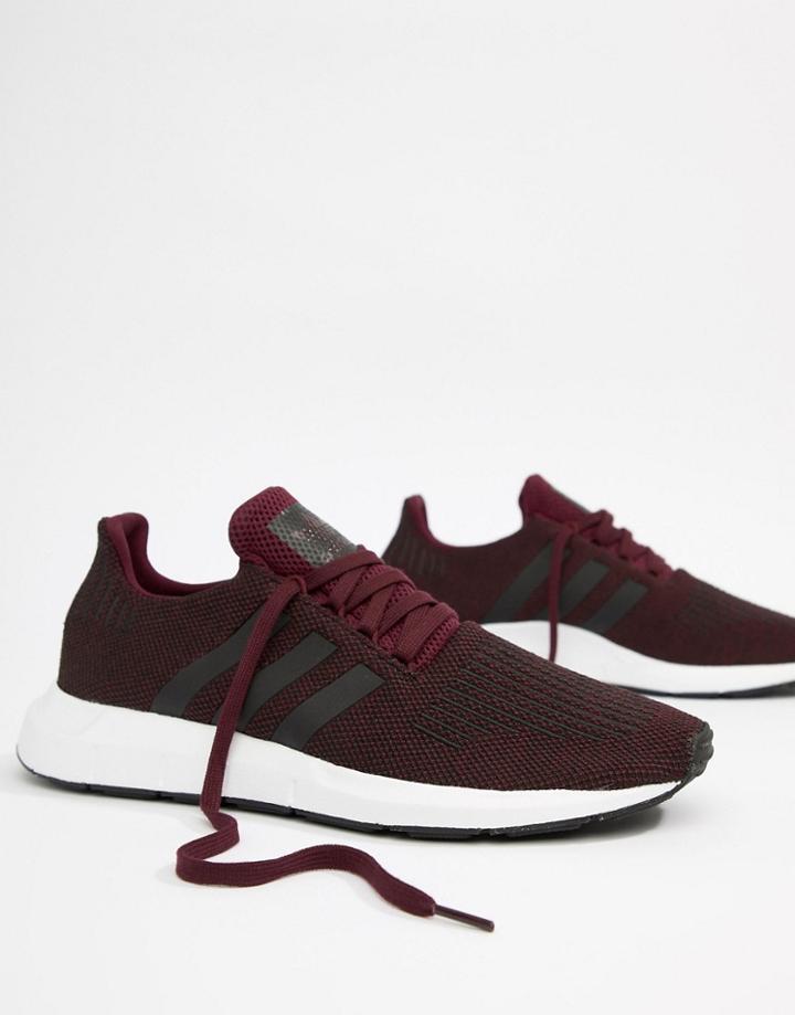 Adidas Originals Swift Run Sneakers In Red Cq2118 - Red