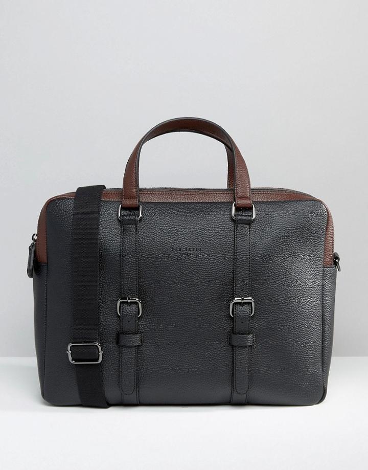Ted Baker Document Bag Color Block - Black
