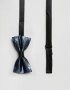 7x Peacock Feather Bow Tie - Blue