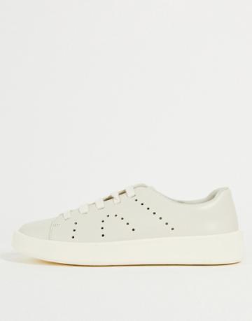 Camper Minimal Sneakers In White Leather-neutral