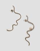 Weekday Squiggle Earring In Gold - Gold
