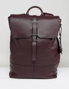 Ted Baker Mane Backpack In Leather - Purple