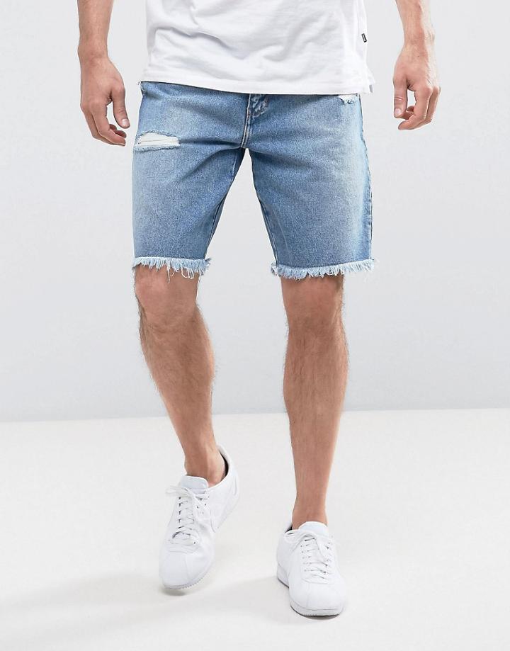 Wrangler Regular Shorts Salted Ribs - Blue