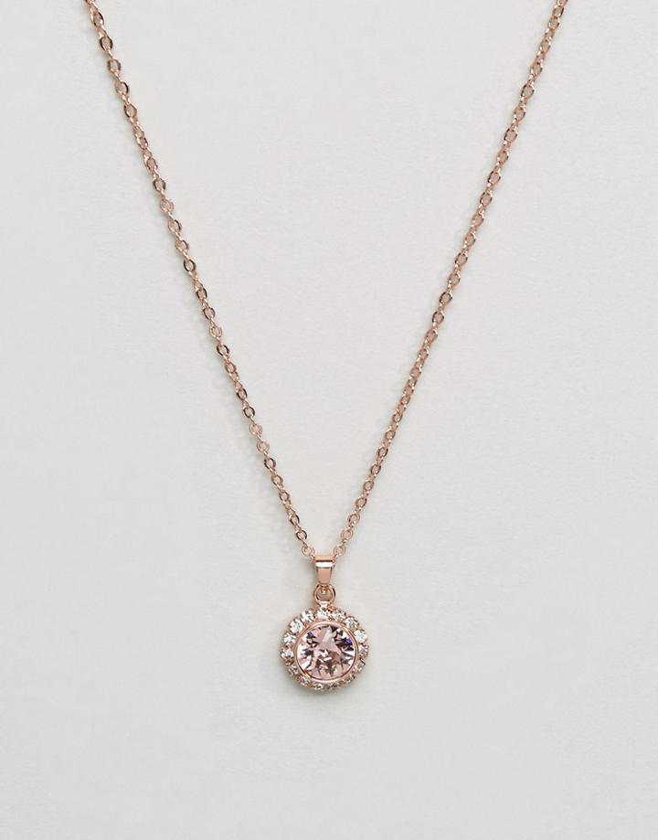 Ted Baker Sela Crystal Chain Pendant Necklace - Gold