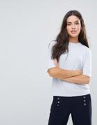 Selected Hana Boxy T-shirt - Blue