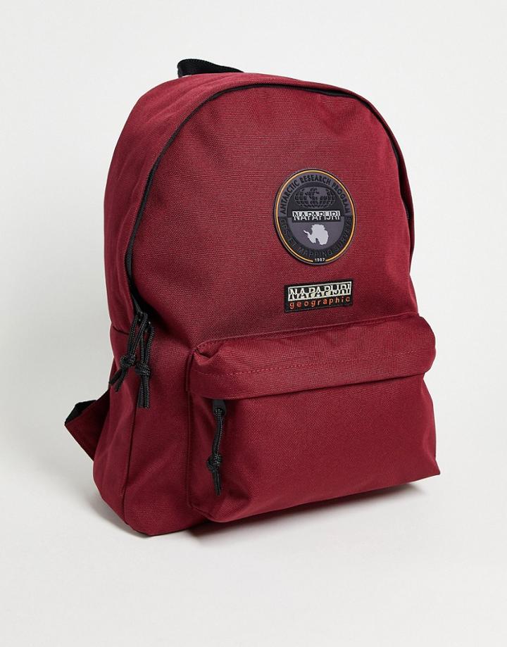 Napapijri Voyage Backpack In Burgundy-red