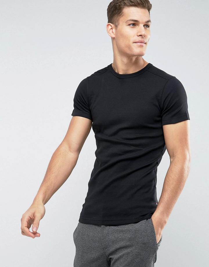 Lindbergh Basic Muscle Fit T-shirt - Black