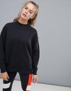 Reebok High Neck Sweatshirt In Black