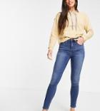 Madewell Tall Skinny Jeans In Dark Wash-navy