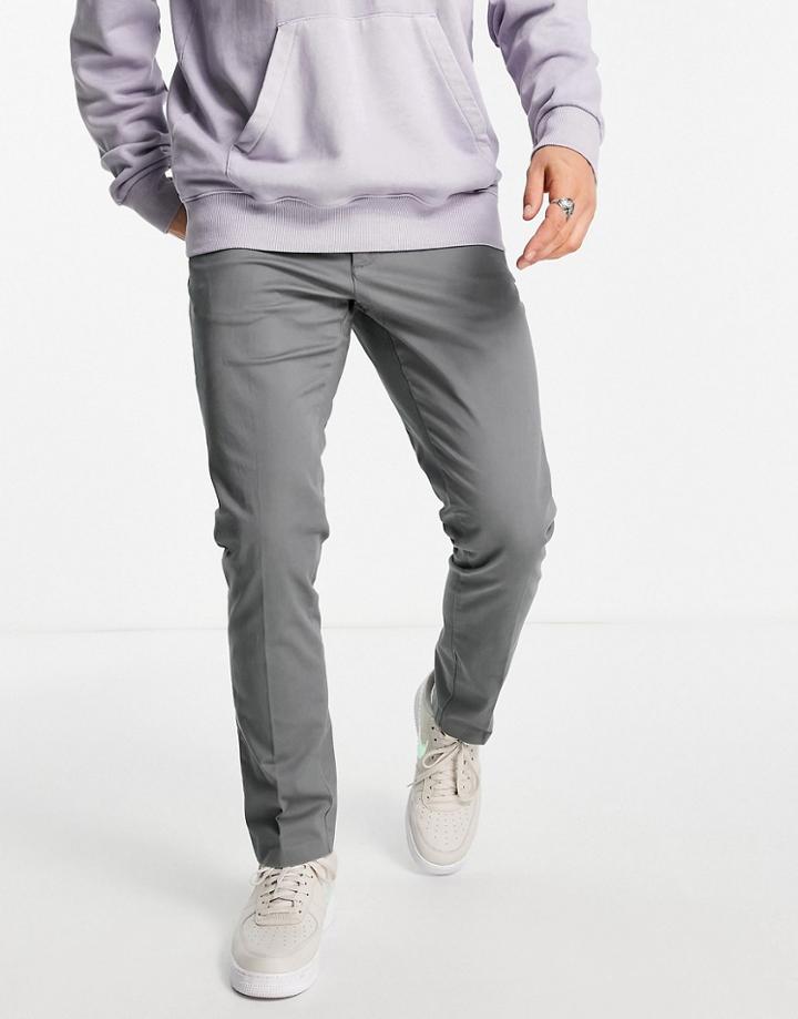 New Look Skinny Chinos In Khaki-green