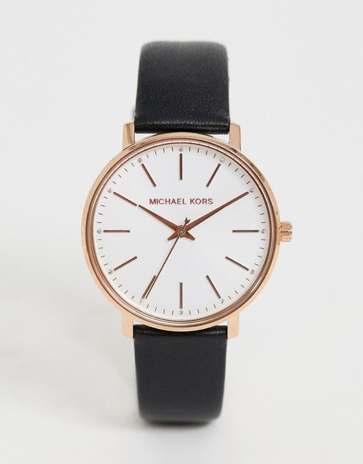 Michael Kors Mk2834 Pyper Leather Watch