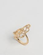 Asos Swirl Finger Ring - Gold