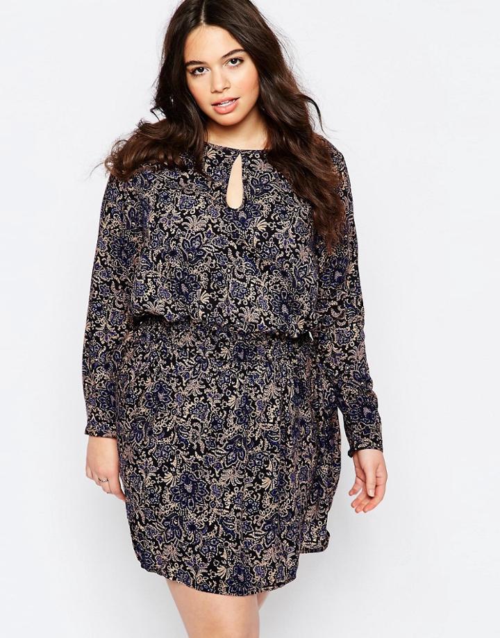 Brave Soul Plus Dress In Floral Print