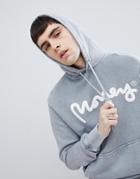 Money Hoodie In Gray With Back Print - Gray