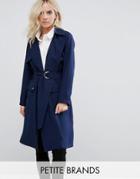 New Look Petite Utility Trench - Blue