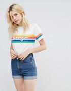 Wrangler Rainbow Logo T-shirt - White
