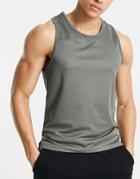 Bolongaro Trevor Sports Mesh Tank Top In Gray