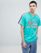 Mitchell & Ness Nba All Stars Mesh T-shirt In Green - Green