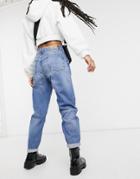 Bershka Mom Jean In Light Blue