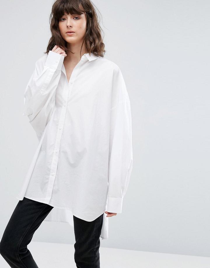 Weekday Oversize Shirt - White