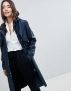 Y.a.s Hooded Rain Trench Coat - Green