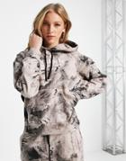 Allsaints Hoodie In Marble Print - Part Of A Set-pink