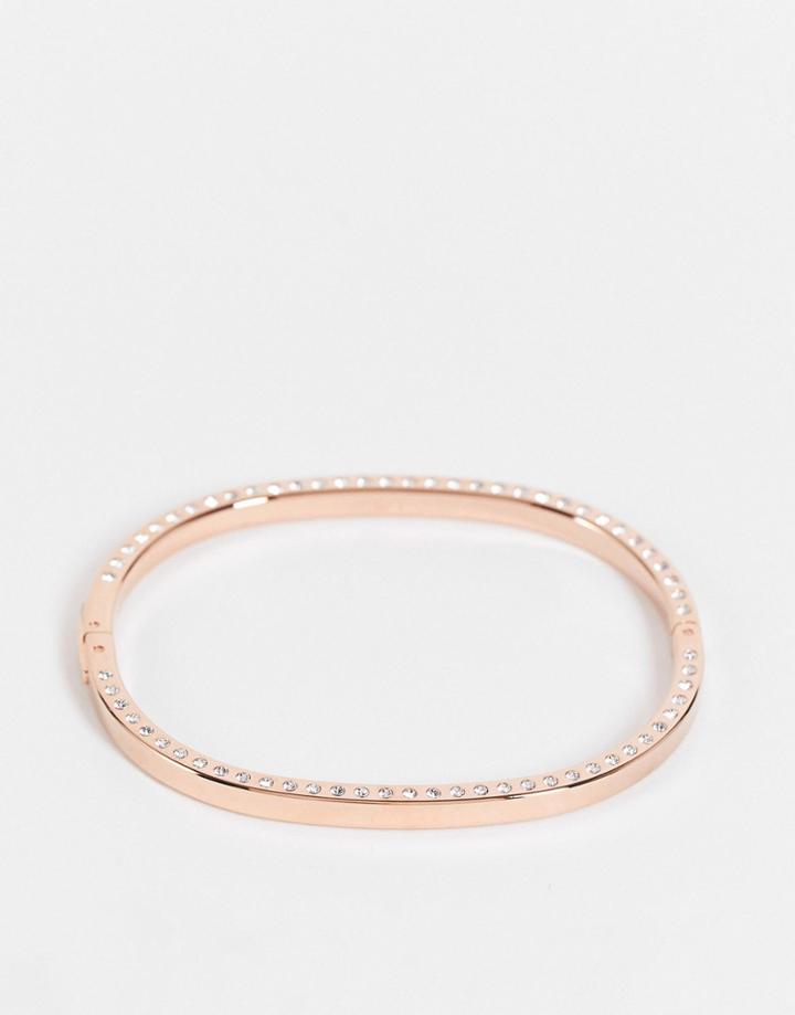 Calvin Klein Bracelet With Crystal Embellishment In Rose Gold