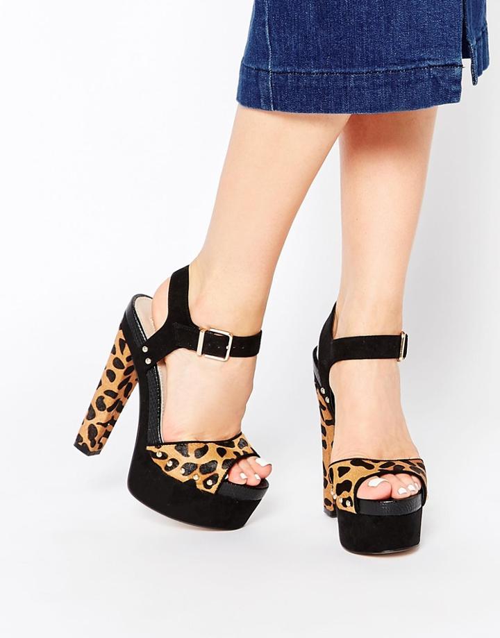Carvela Gene Leopard Platform Sandals - Leopard