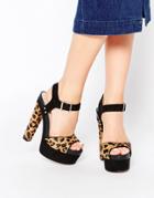 Carvela Gene Leopard Platform Sandals - Leopard